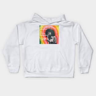 Angela Davis Quote Kids Hoodie